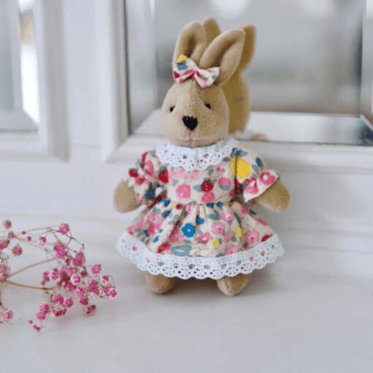 Mini Rabbit In Floral Dress