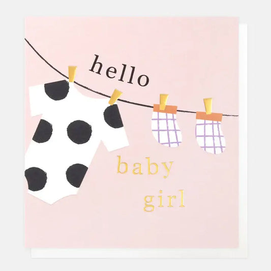 Hello Baby Girl Washing Line
