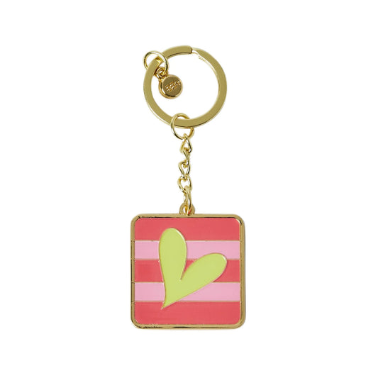 Green Heart Keyring
