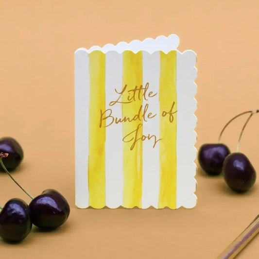 Little Bundle Of Joy Lemon Stripes