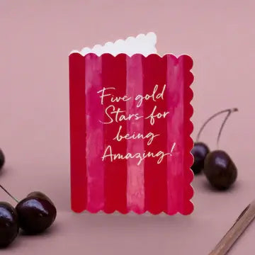 Five Stars For Being Amazing Raspberry Stripes