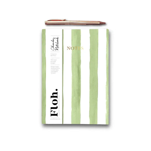Olive Stripes A5 Chunky Notebook