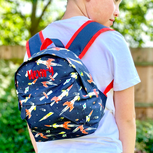 Space Age Rocket Mini Backpack