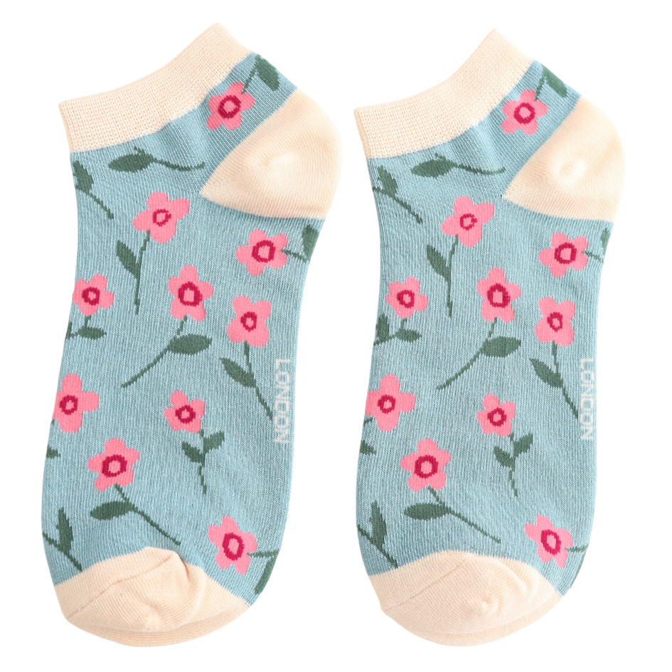 Petite Flowers Trainer Socks