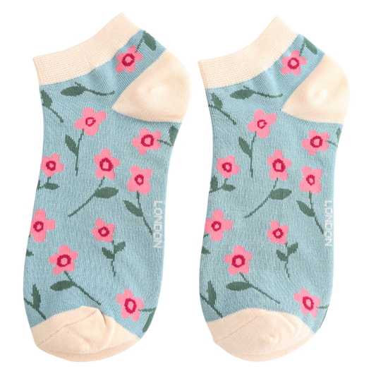 Petite Flowers Trainer Socks