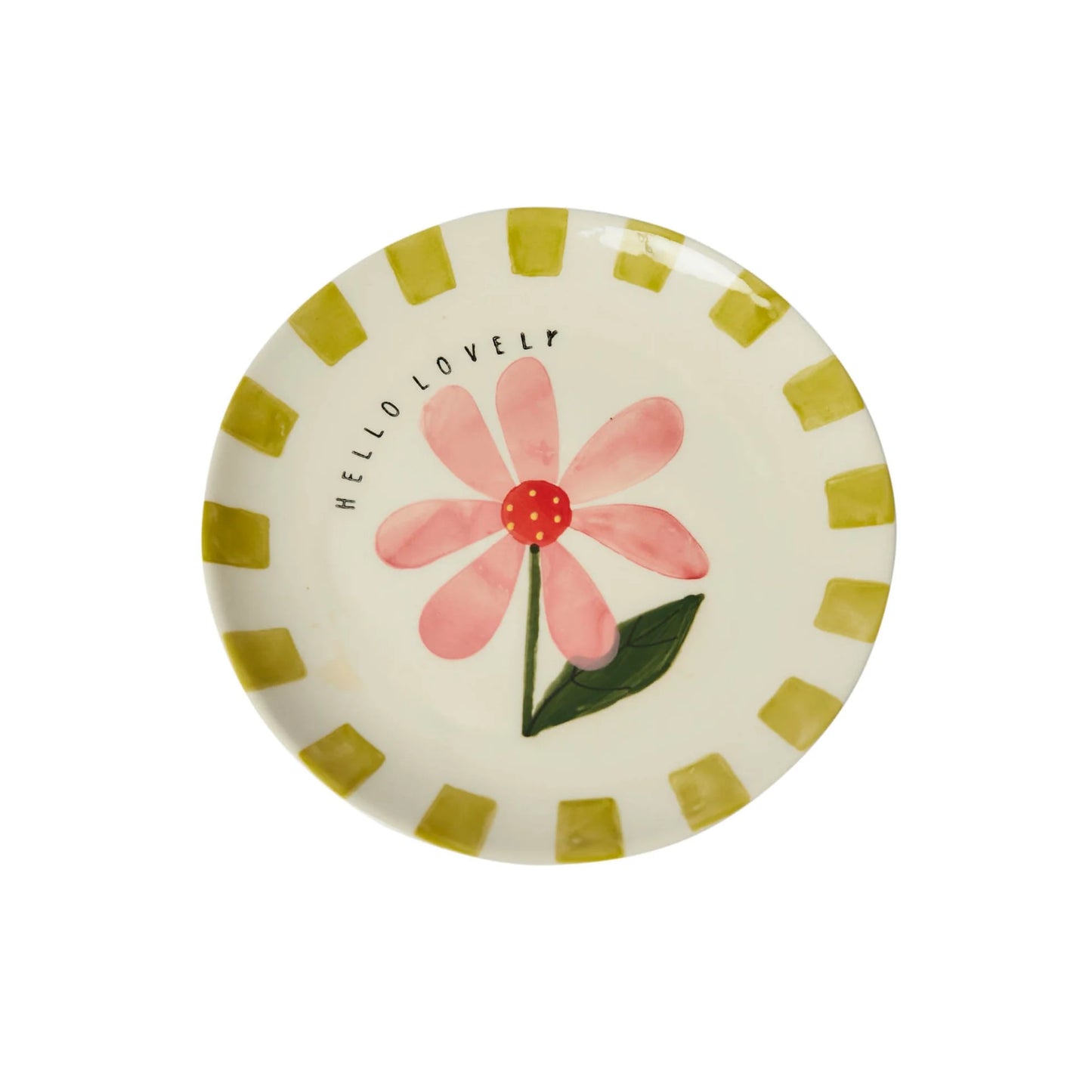 Hello Lovely Flower Plate