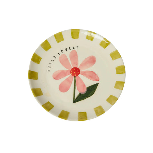 Hello Lovely Flower Plate