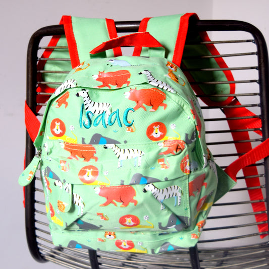 Green Animal Park Mini Backpack