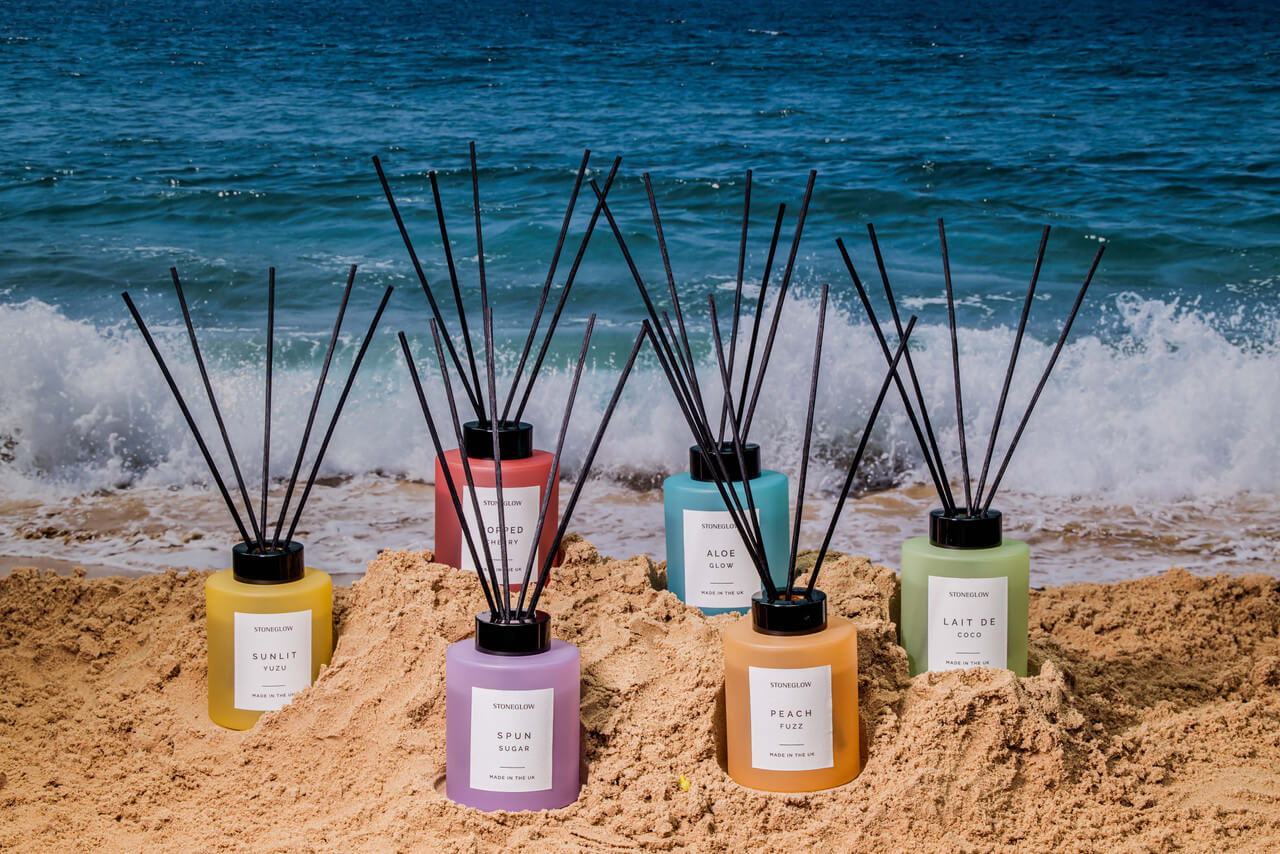 Spun Sugar - Scented Reed Diffuser 130ml - Purple Glass