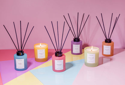 Popped Cherry - Scented Reed Diffuser 130ml - Red Glass