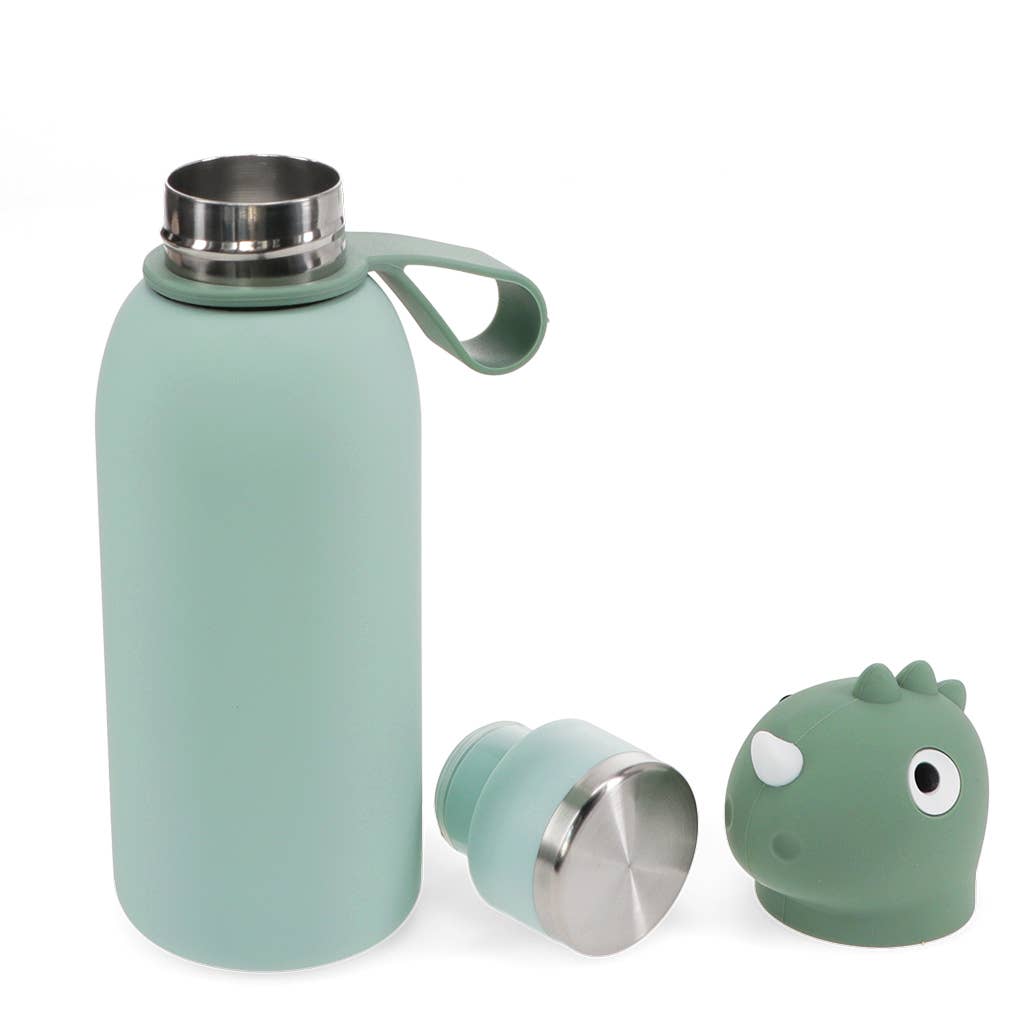 Children's animal head drinks bottle 350ml - Dinosaur
