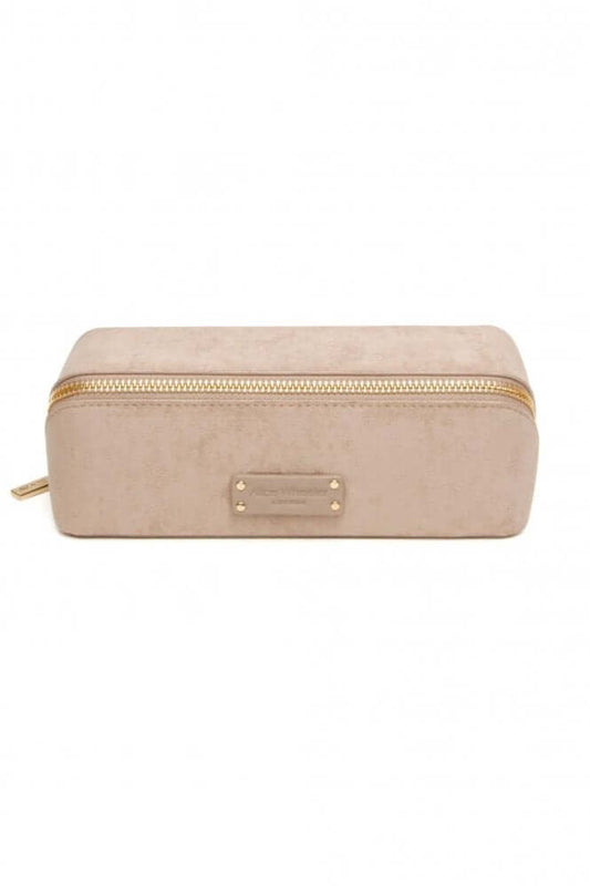 Mink Suede Kensington Small Train Case