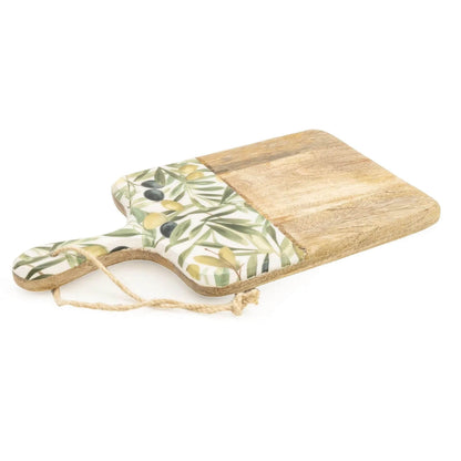 Handcrafted Serving Board Mango Wood- Olives