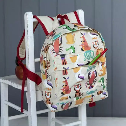 Cream Colourful Creatures Mini Backpack