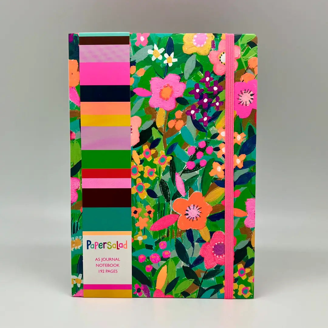 A5 Journal Notebook - Bright Flowers