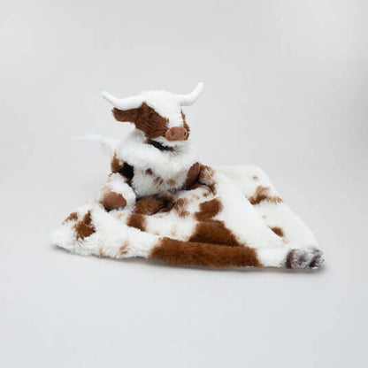 Longhorn Texas Coo Toy Soother Brown and Cream