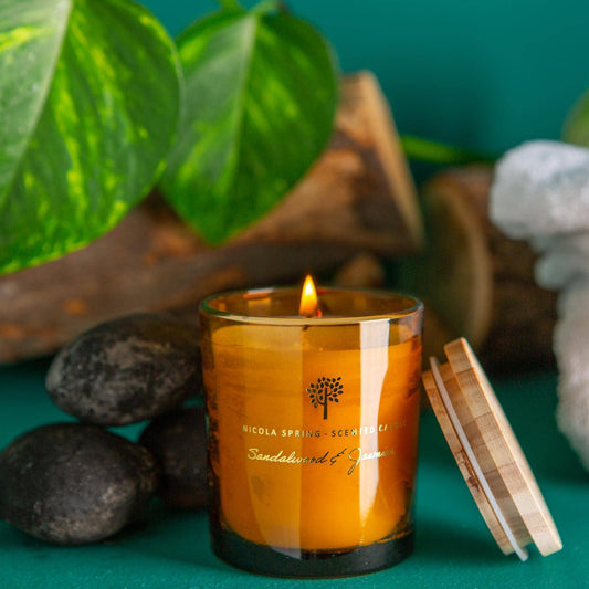 Sandalwood & Jasmine Wax Scented Candle