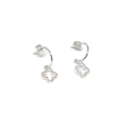 Enya Clover Earrings Silver
