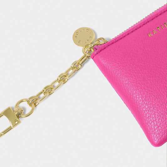 Tilly Keyring Purse in Magenta