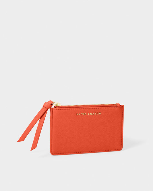 Hallie Coin & Card Holder - Deep Orange