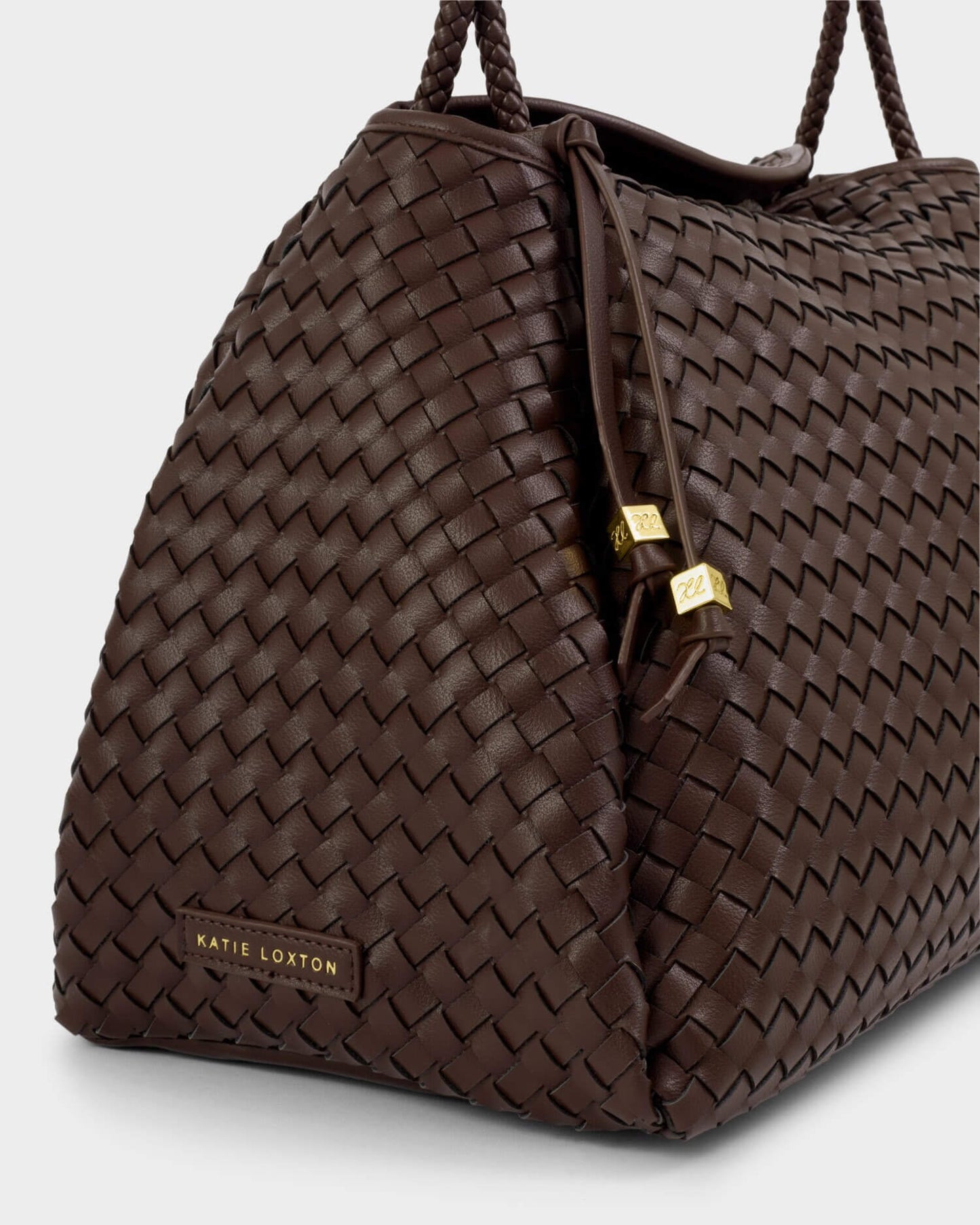 Nova Hand Woven Large Shoulder Bag - Chocolate