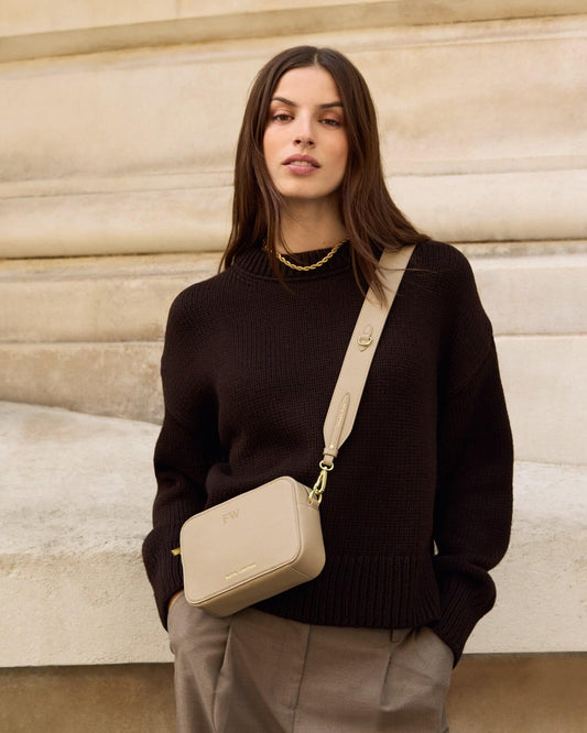 Avery Small Crossbody Bag Light Taupe