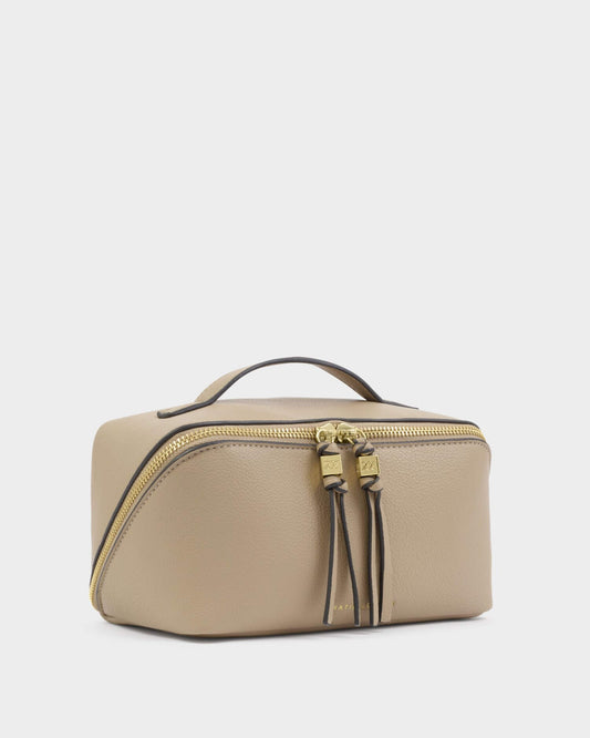 Soho Medium Makeup & Wash Bag Light Taupe