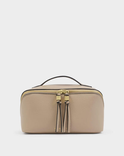 Soho Medium Makeup & Wash Bag Light Taupe