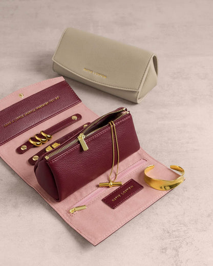 Travel Jewellery & Accessories Organiser 'Dream Big' - Taupe