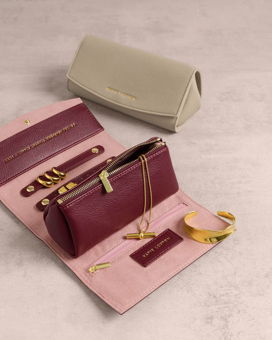 Travel Jewellery & Accessories Organiser 'Dream Big' - Taupe