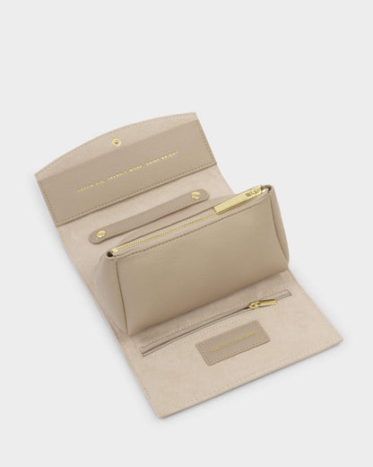 Travel Jewellery & Accessories Organiser 'Dream Big' - Taupe