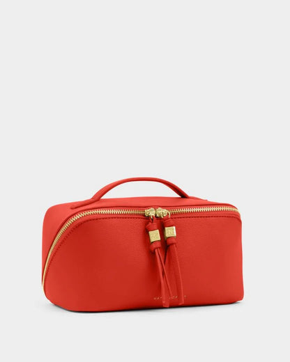 Soho Medium Make Up Bag & Wash Bag Deep Orange