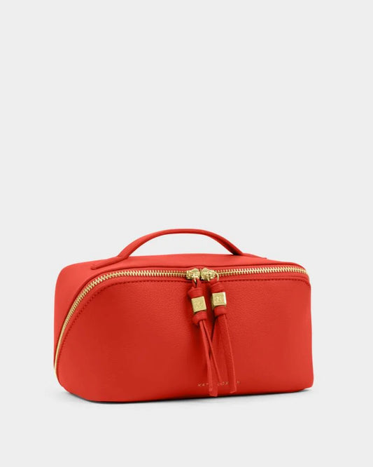 Soho Medium Make Up Bag & Wash Bag Deep Orange