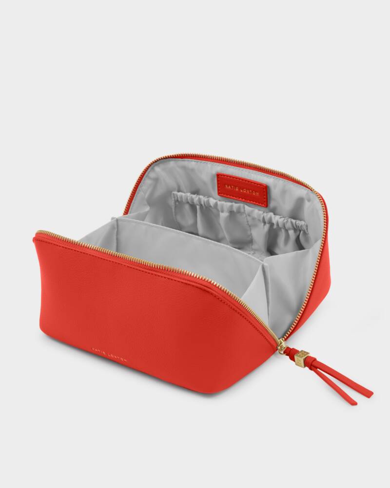 Soho Medium Make Up Bag & Wash Bag Deep Orange