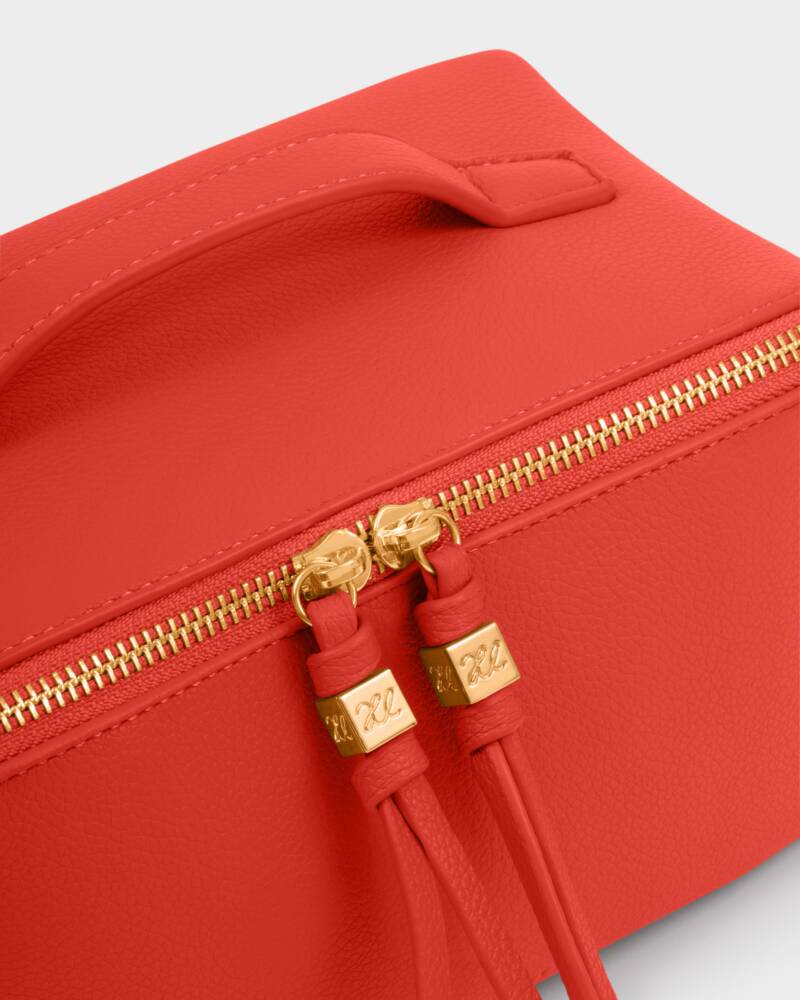 Soho Medium Make Up Bag & Wash Bag Deep Orange