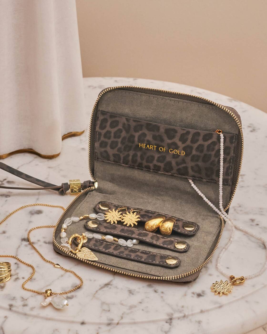 Slim Jewellery Case - Leopard