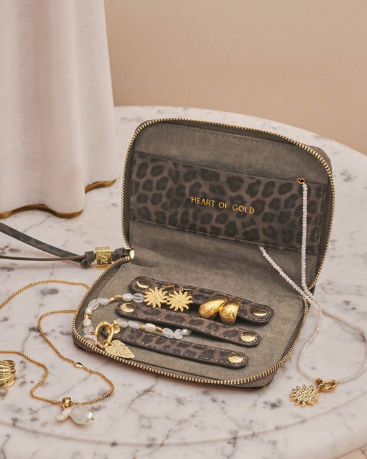Slim Jewellery Case - Leopard