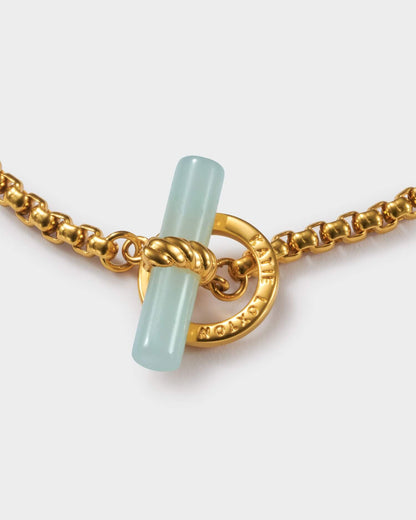 Azura Waterproof Gold T-Bar Bracelet