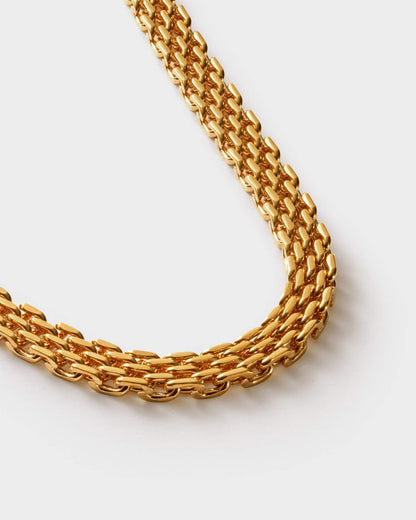 Waterproof Braid Gold Necklace