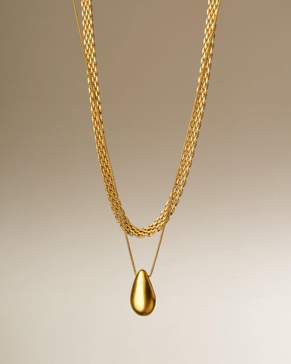 Waterproof Braid Gold Necklace
