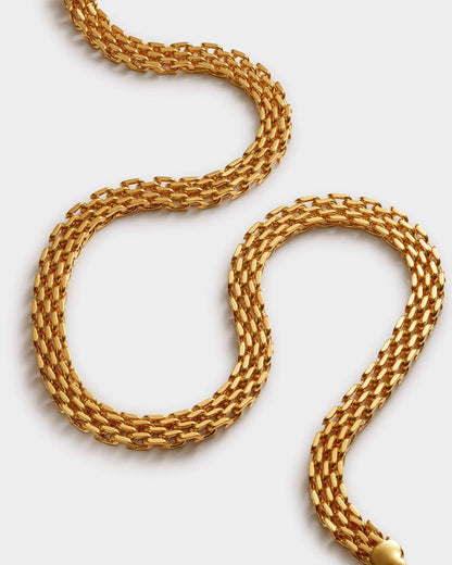 Waterproof Braid Gold Necklace