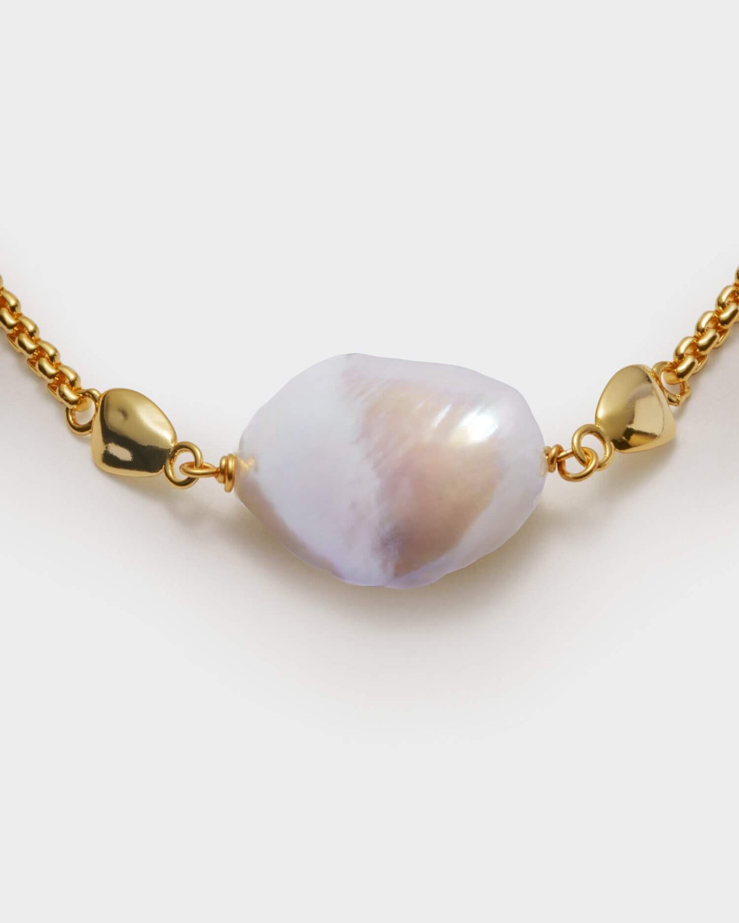 Sol Waterproof Gold Pearl Necklace