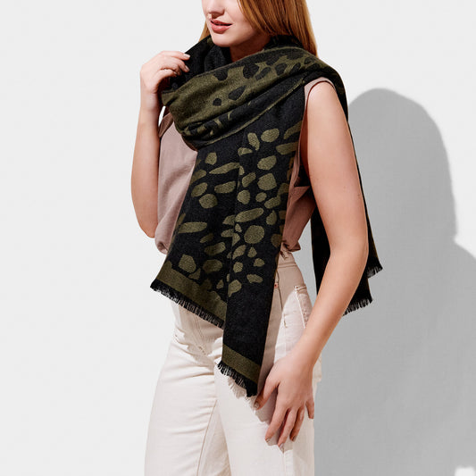Blanket Scarf - Large Dalmation Print