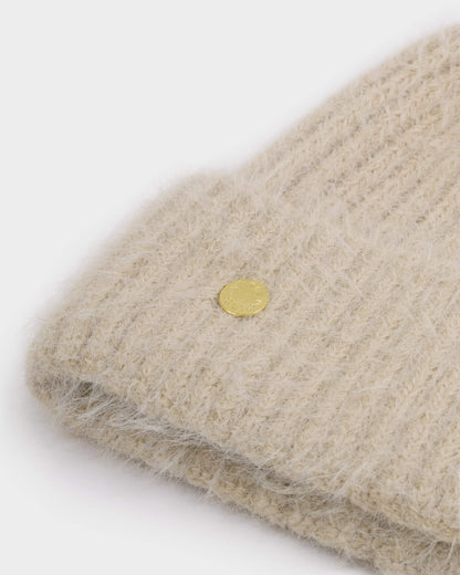 Gift Boxed Hat & Mittens Set - Taupe