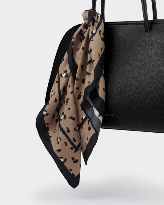 Satin Multiway Scarf - Brown Leopard