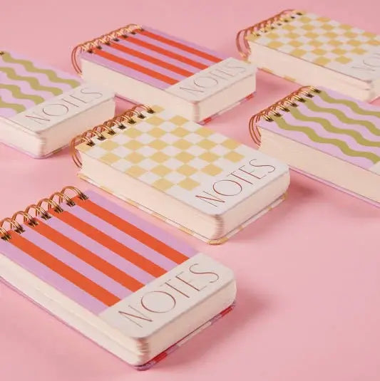 Twin Wire Notepad - Straight Lines
