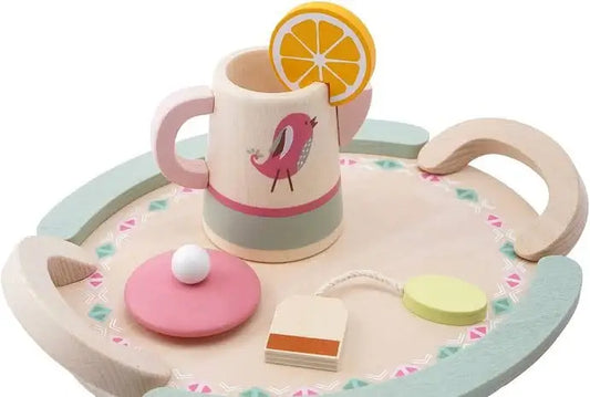 Little Tribe Pink Wooden Tea Set
